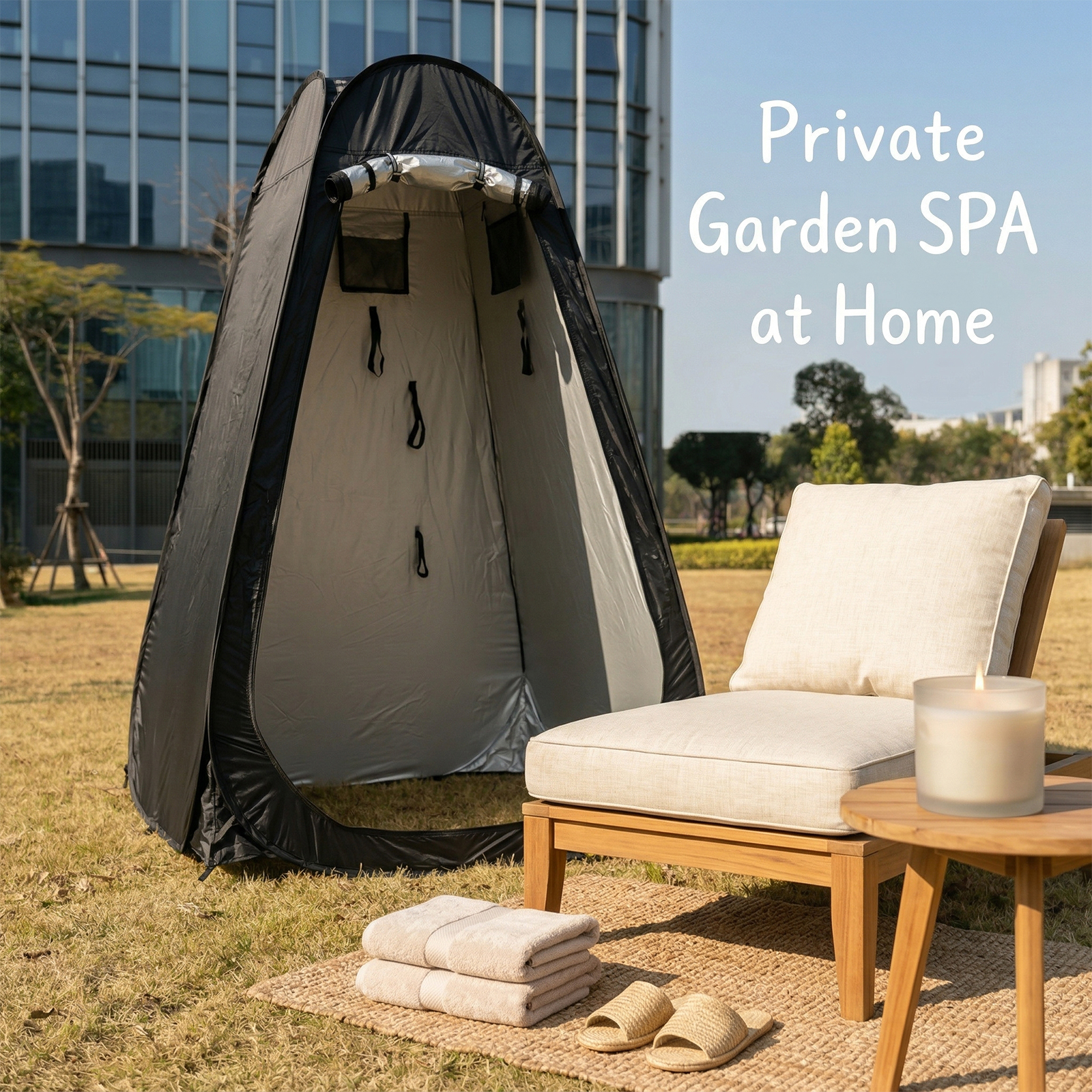 Outdoor Camping Gazebo - Extra-Large Portable Sunshade Tent Ideal for
