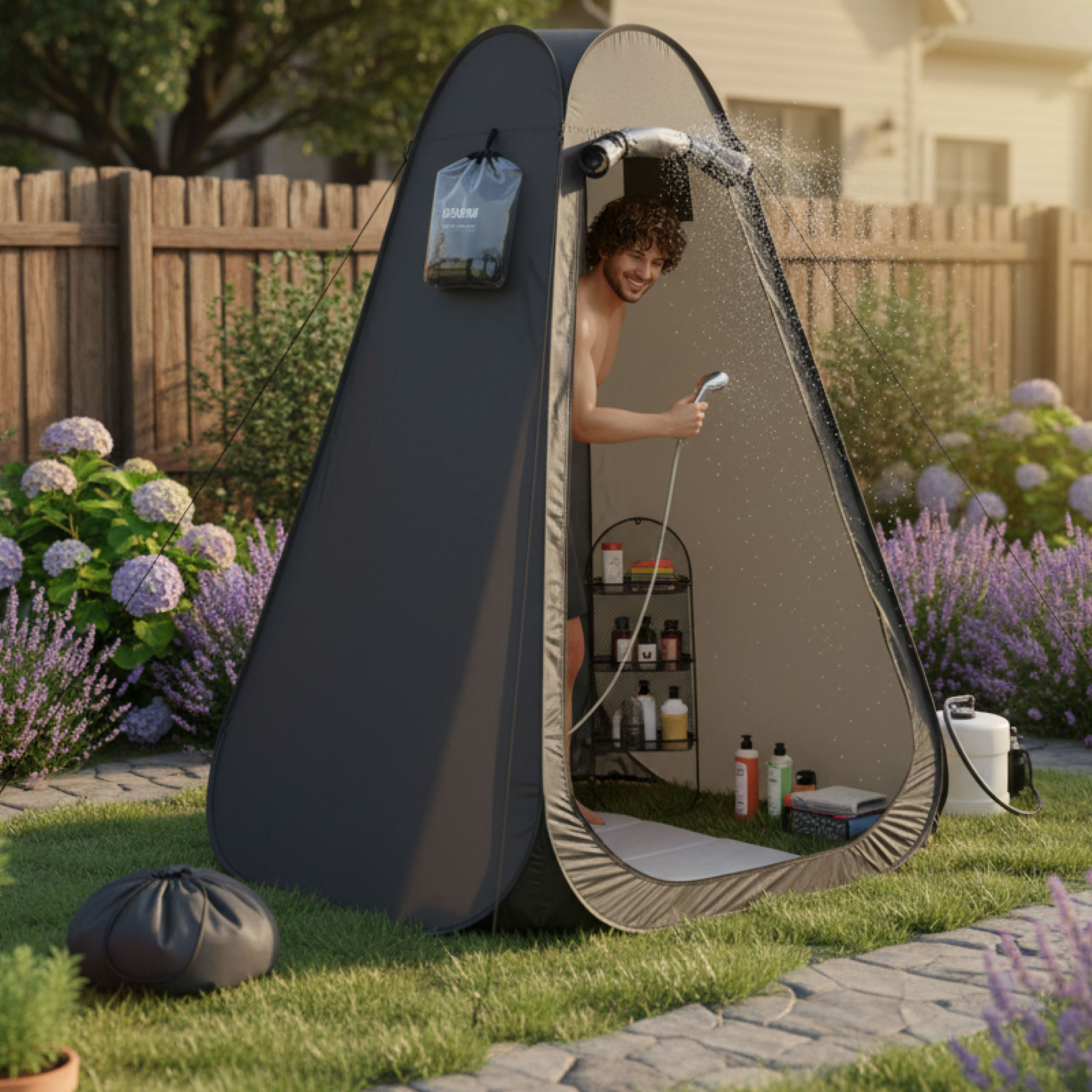 Outdoor Camping Gazebo - Portable Pop-Up Privacy Tent Outdoor Shower