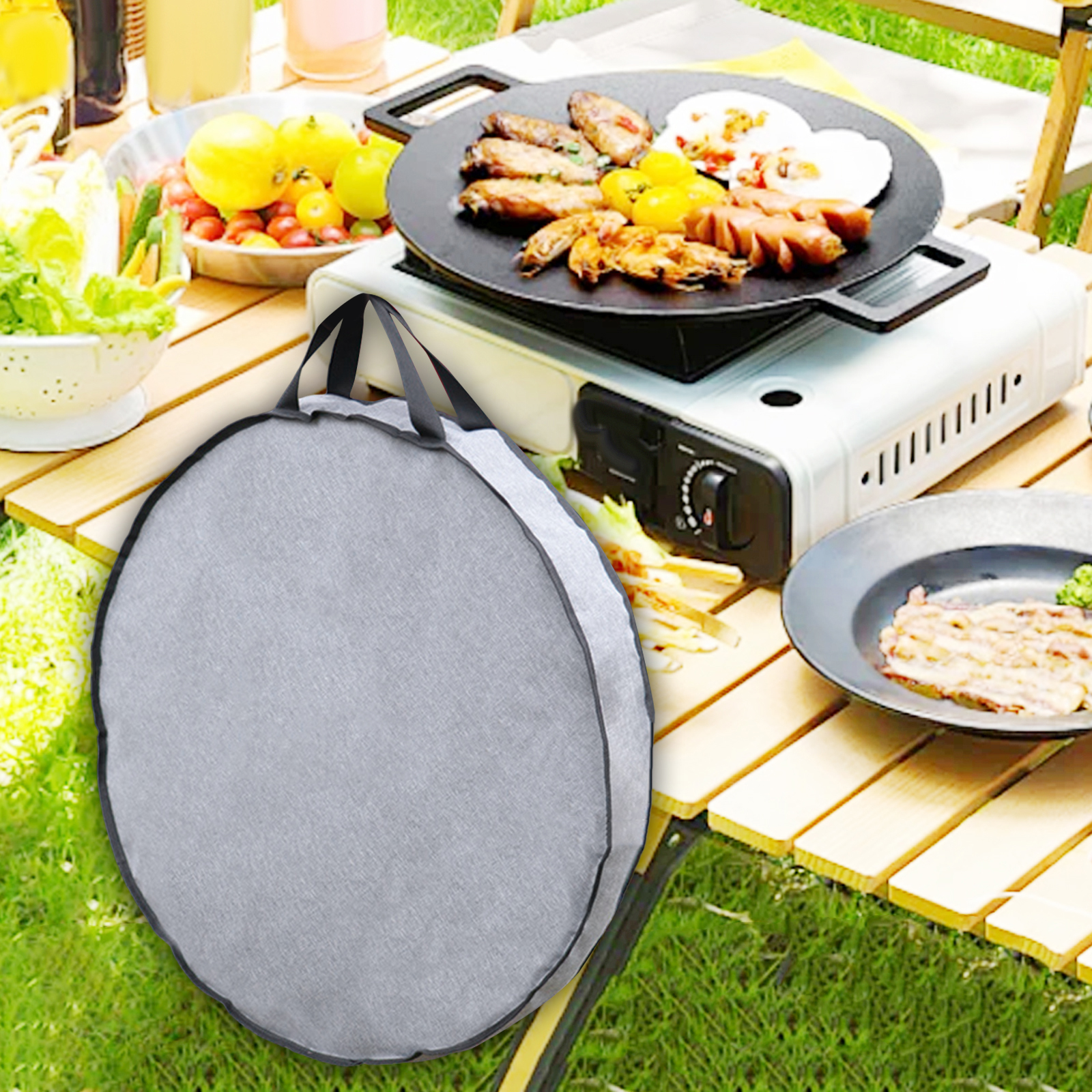 Outdoor Camping Uk - Camping Skillet Bag Portable Cookware Organizer