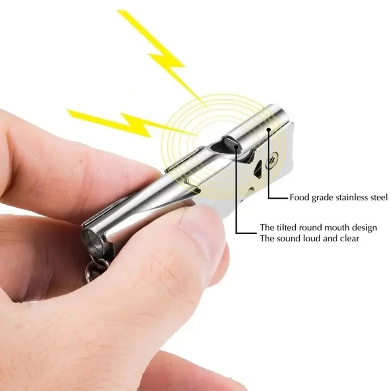 Portable Survival Whistle Keyc - Outdoor Camping Youtube บทวิจารณ์และราคา