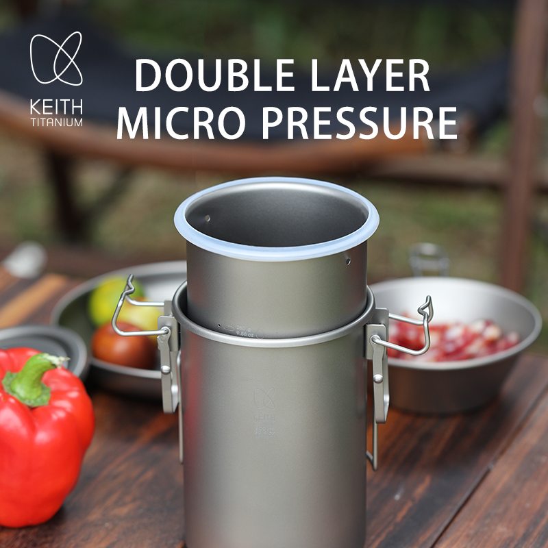 KEITH Pure Titanium Rice Cooke - Camp Cooking Set บทวิจารณ์และราคา