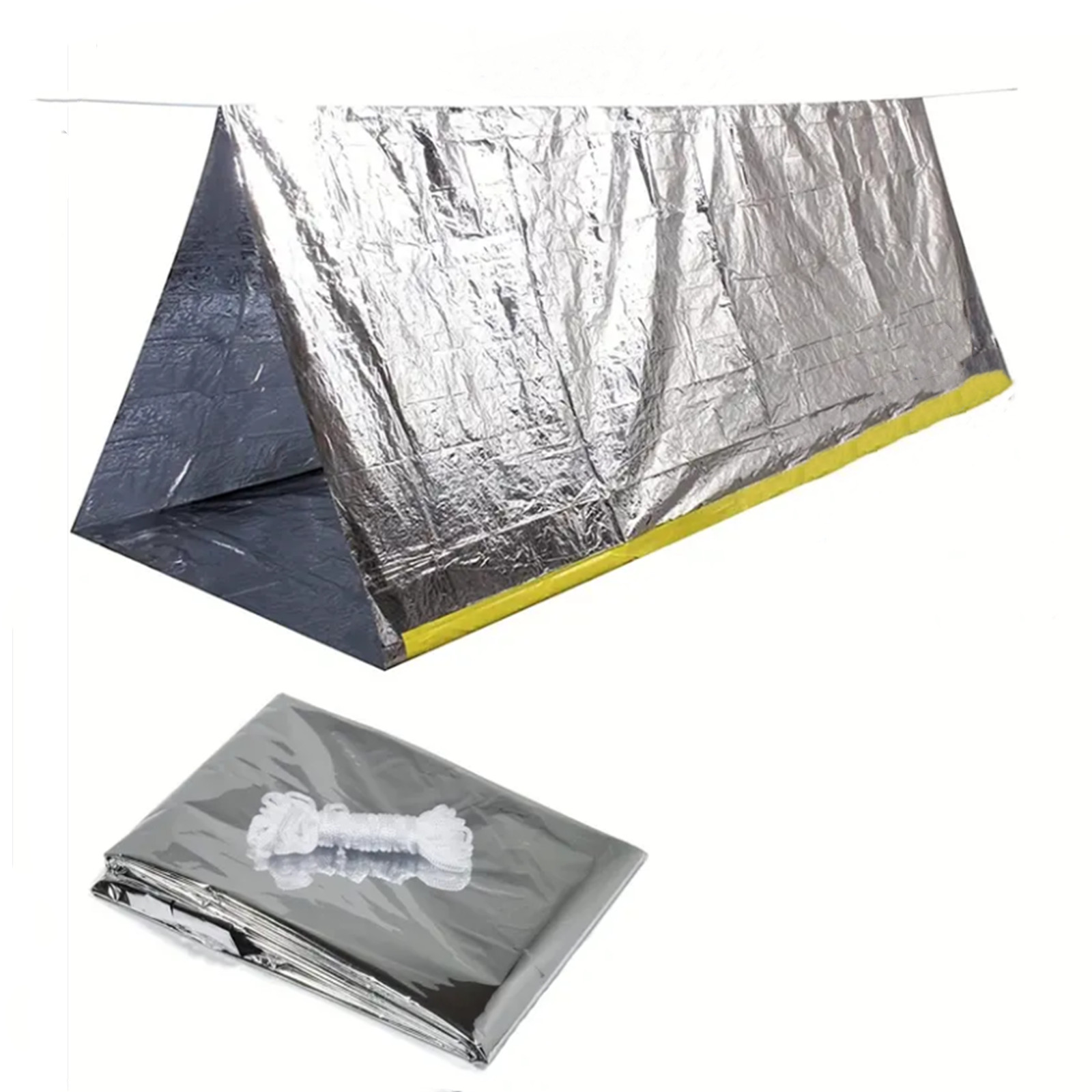 Emergency tent, Waterproof 2 P - Outdoor Camping Youtube บทวิจารณ์และราคา
