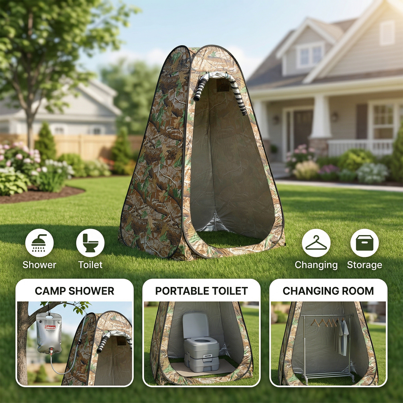 Extra-Large Portable Sunshade  - Outdoor Camping Gazebo บทวิจารณ์และราคา