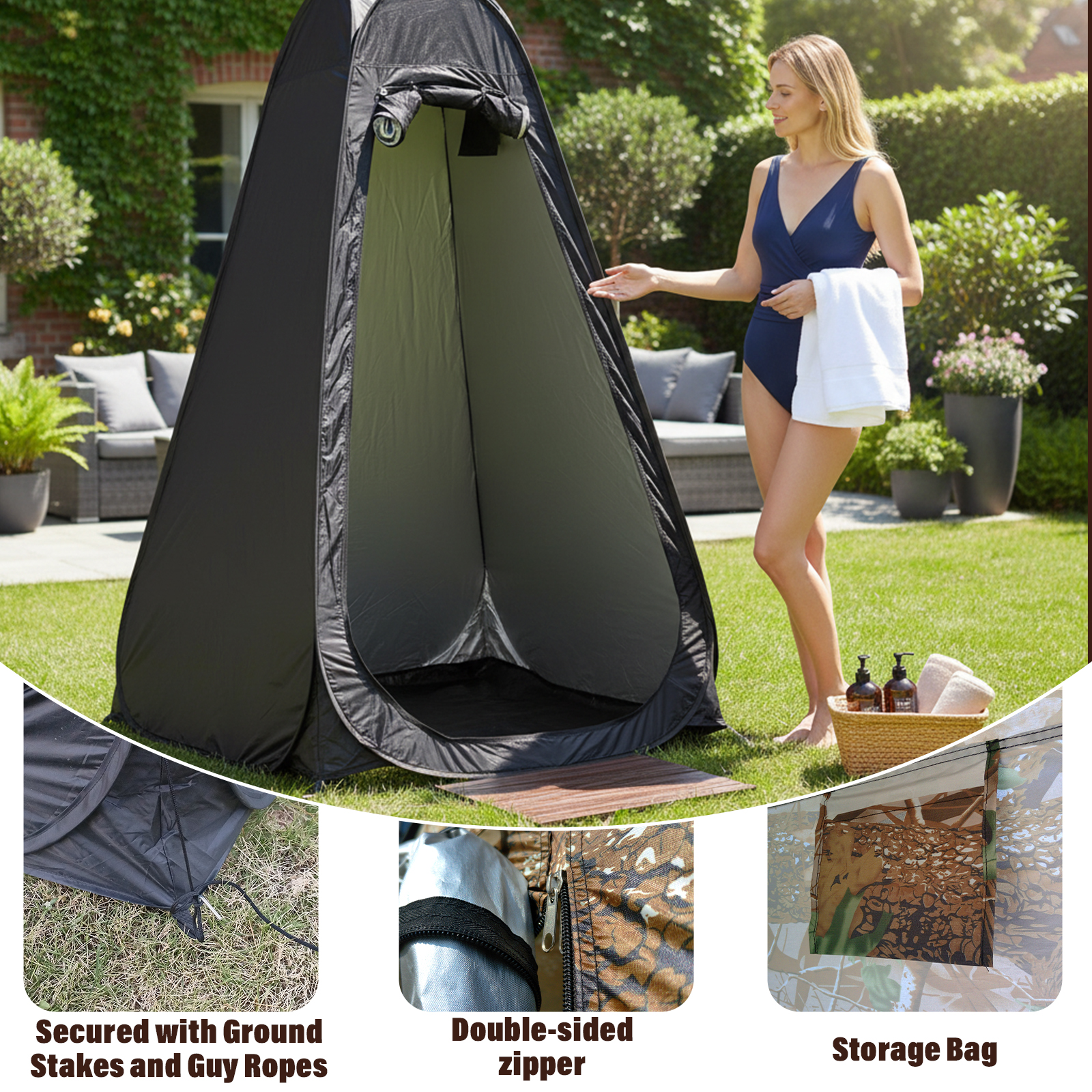 Extra-Large Portable Sunshade  - Outdoor Camping Gazebo บทวิจารณ์และราคา