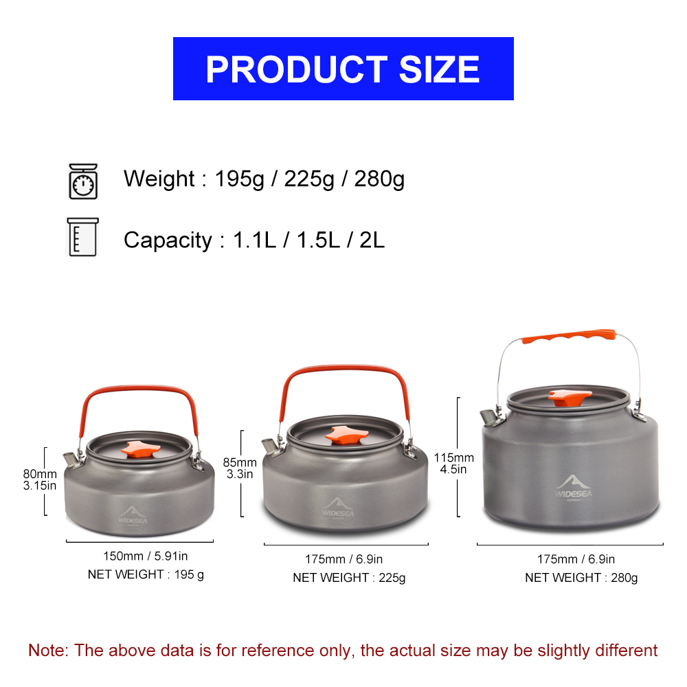 Widesea 1.1L 2L1.5L Camping Wa - Outdoor Camping Uk บทวิจารณ์และราคา