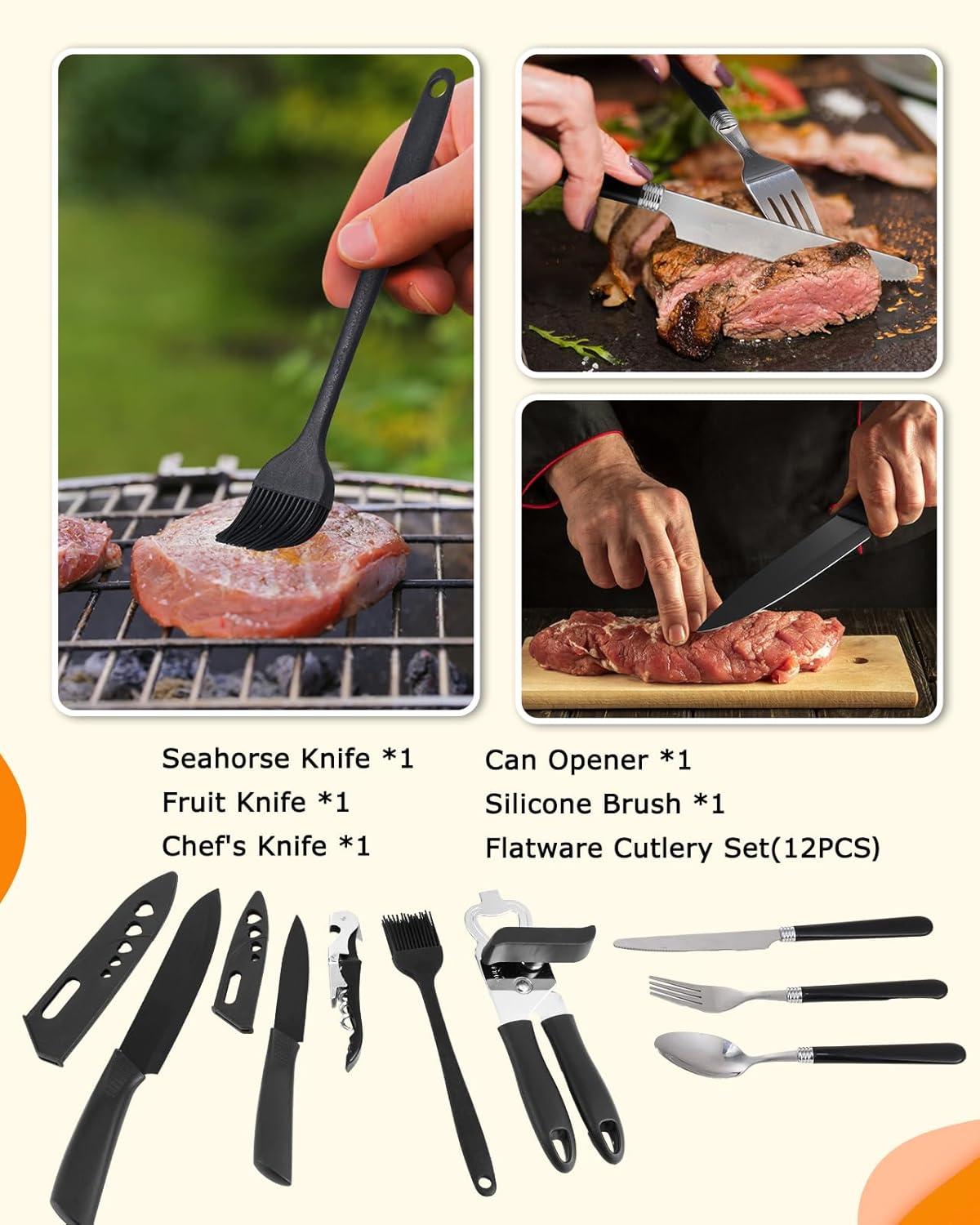 45-Piece Camping Cookware Set  - Camp Utensil Set บทวิจารณ์และราคา
