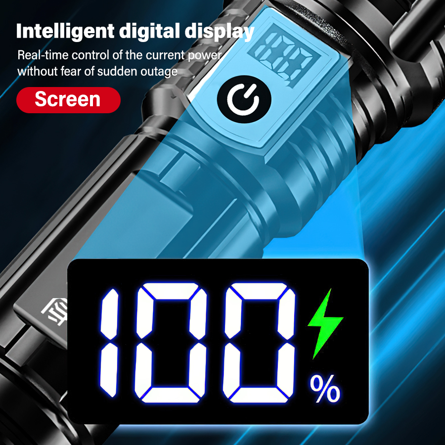 High Power 200000LM LED Flashl - Outdoor Camping Hiking บทวิจารณ์และราคา