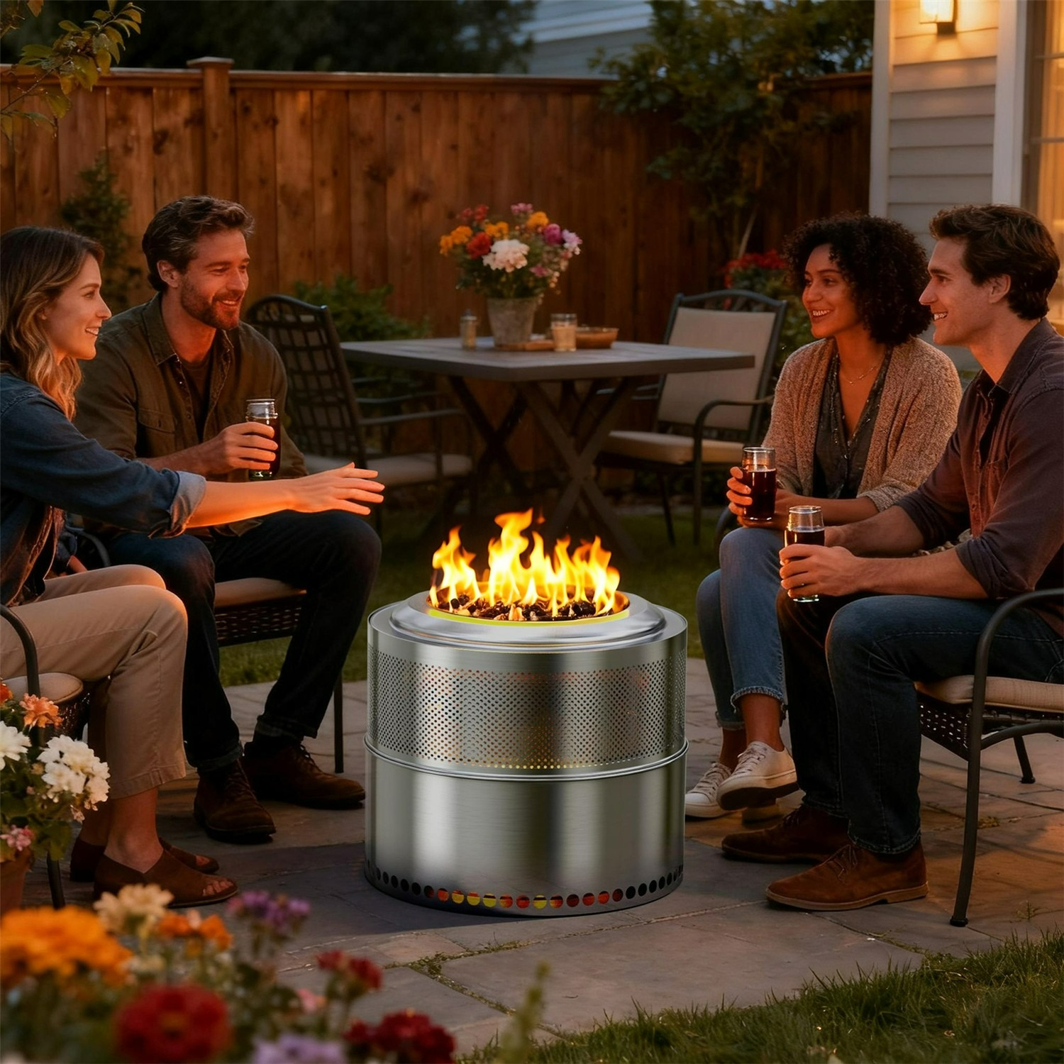 50 CM Smokeless Camping Fire P - Outdoor Camping Fire Pit บทวิจารณ์และราคา