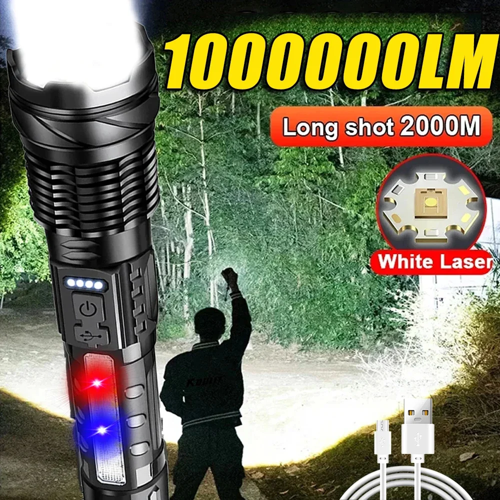 Powerful LED Flashlight Rechar - Outdoor Camping Hiking บทวิจารณ์และราคา