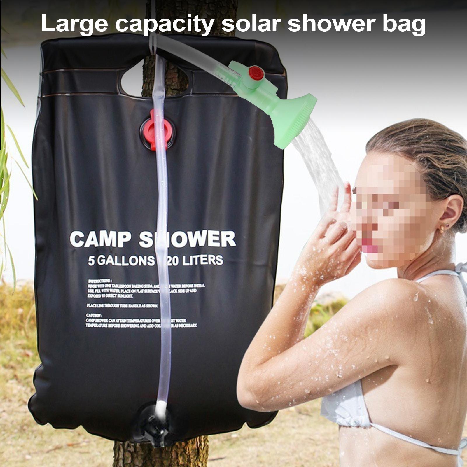 Outdoor Shower Bag Camping Wat - Outdoor Camping Hot Water Shower บทวิจารณ์และราคา