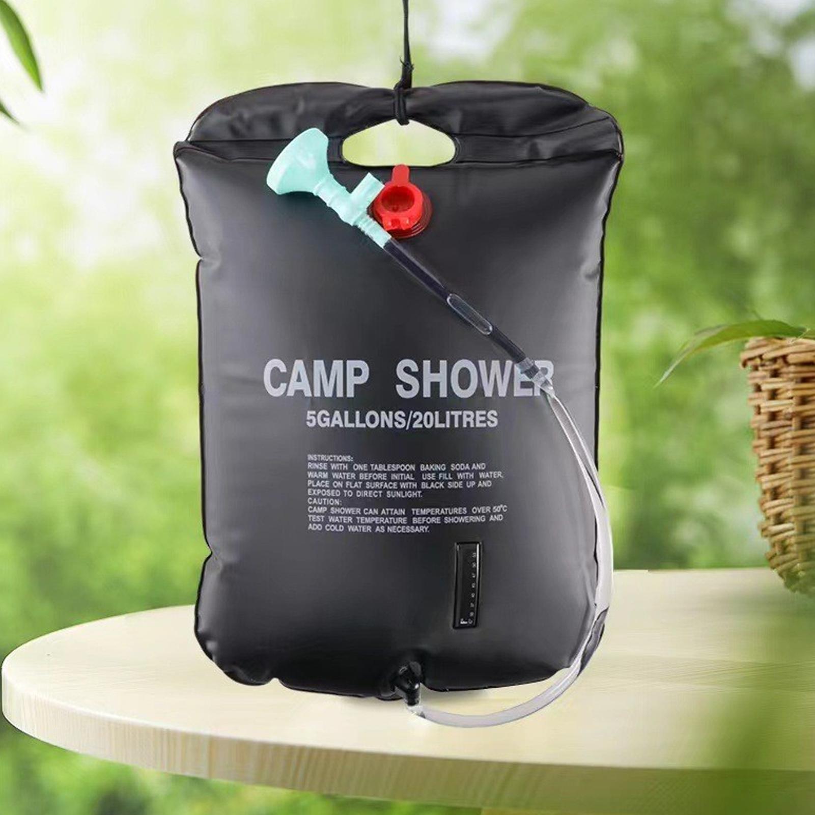 Outdoor Shower Bag Camping Wat - Outdoor Camping Hot Water Shower บทวิจารณ์และราคา