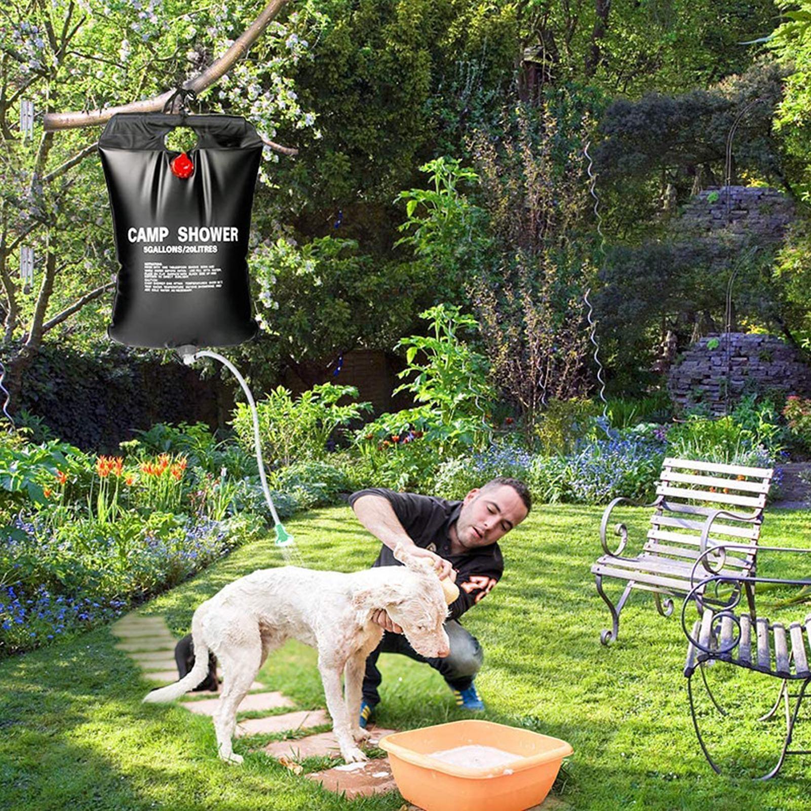 Outdoor Shower Bag Camping Wat - Outdoor Camping Hot Water Shower บทวิจารณ์และราคา