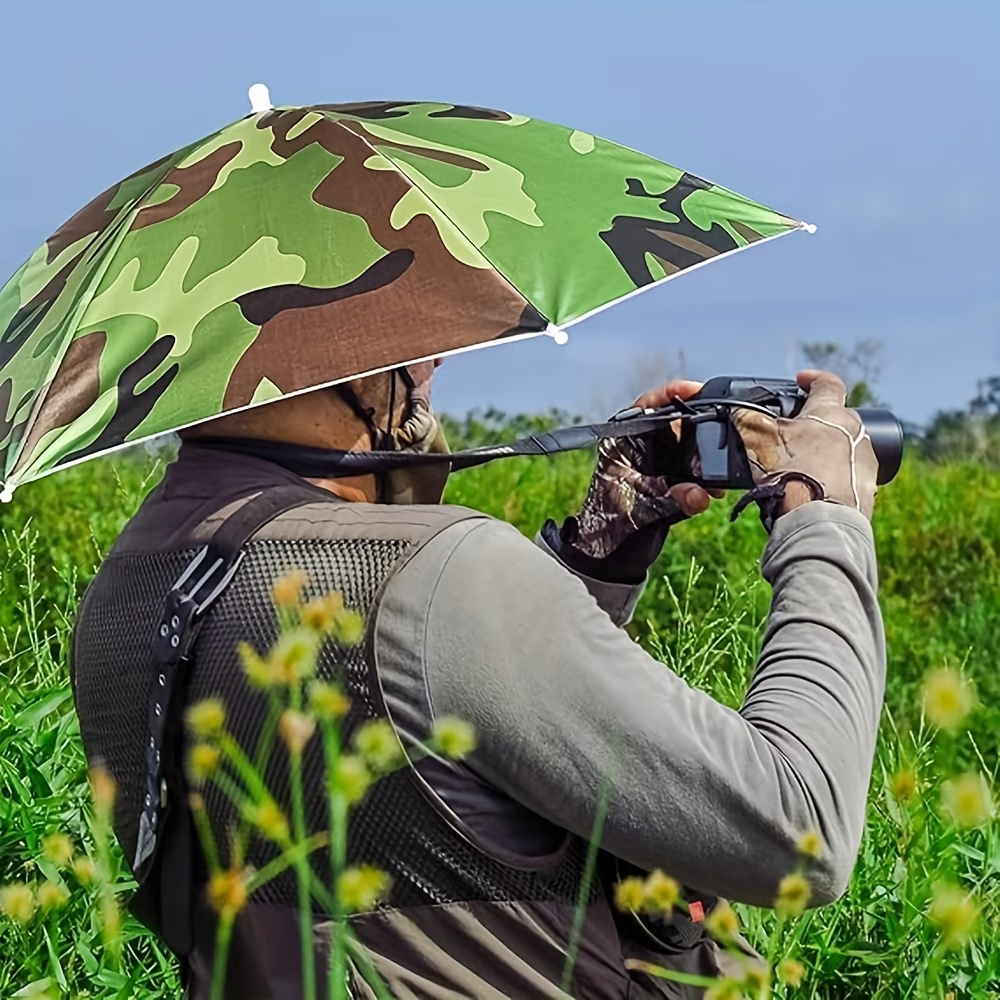 Elastic Headband Umbrella Hat, - Outdoor Camping Umbrella บทวิจารณ์และราคา