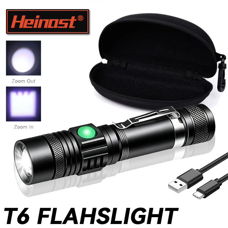 T6 LED Rechargeable Flashlight - Outdoor Camping Hiking บทวิจารณ์และราคา