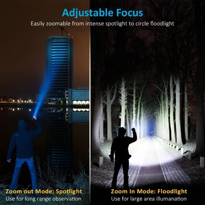 T6 LED Rechargeable Flashlight - Outdoor Camping Hiking บทวิจารณ์และราคา
