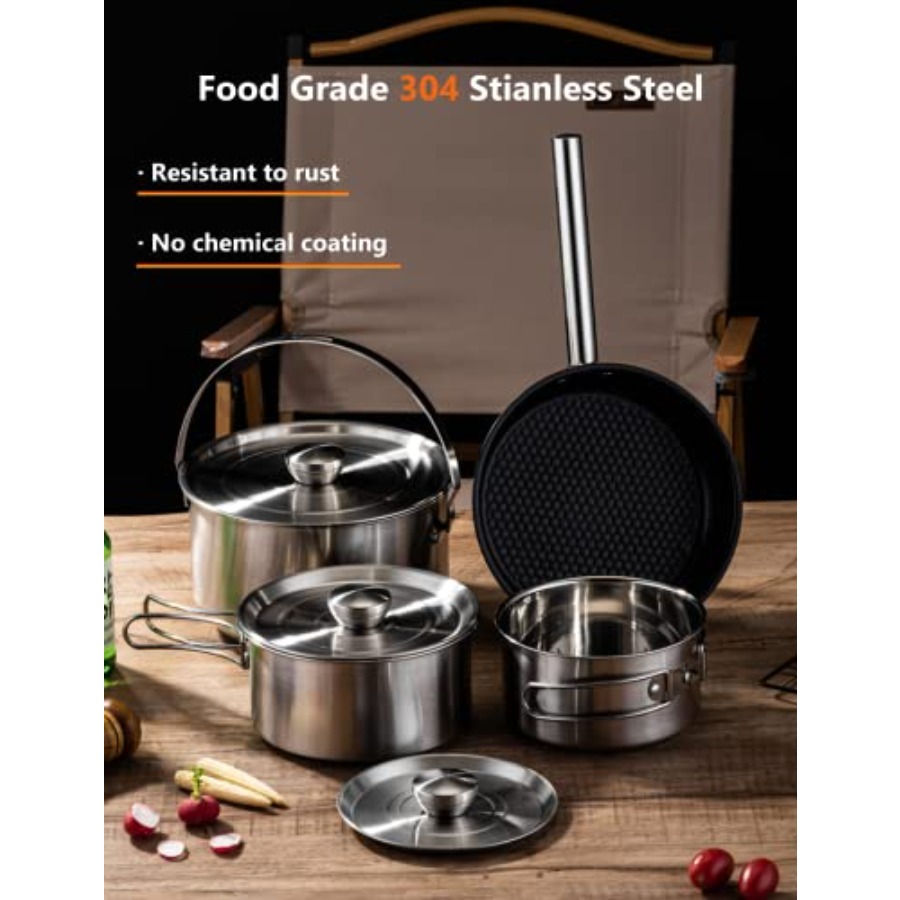 CampPro Camp Cooking Set for 4 - Camp Cooking Set บทวิจารณ์และราคา