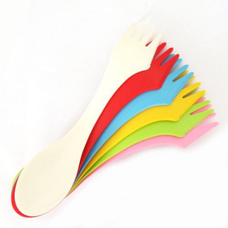6PCS 3-in-1 Camp Utensils Set  - Outdoor Camping Uk บทวิจารณ์และราคา