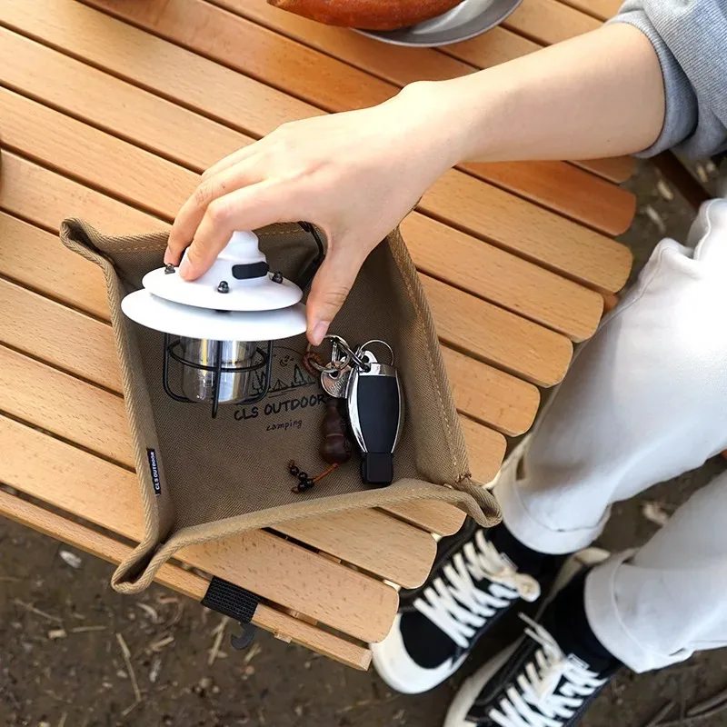 Camping Storage Tray Home Trav - Outdoor Camping Table With Storage บทวิจารณ์และราคา