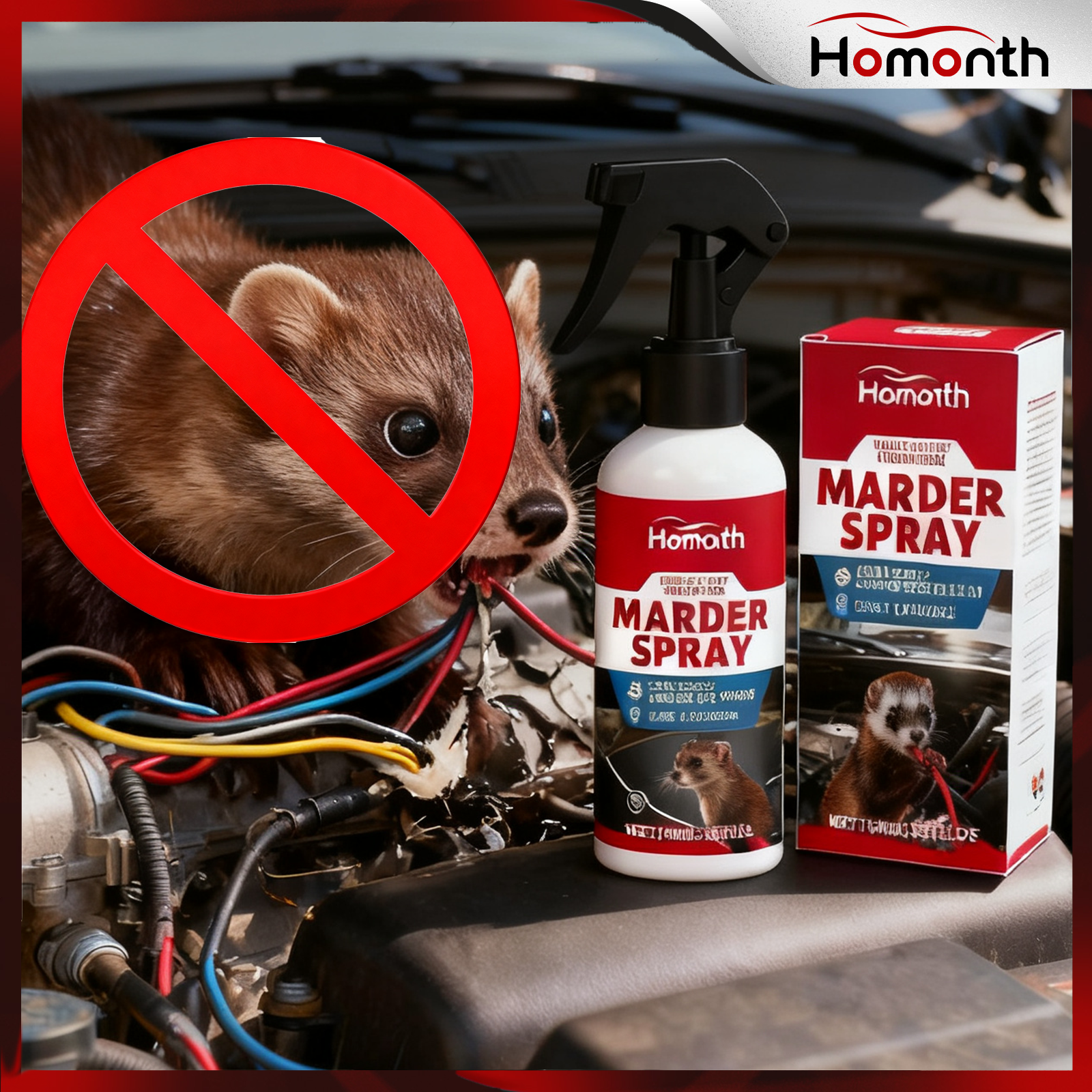 Powerful Mink Deterrent Spray  - Outdoor Camping Vehicle บทวิจารณ์และราคา