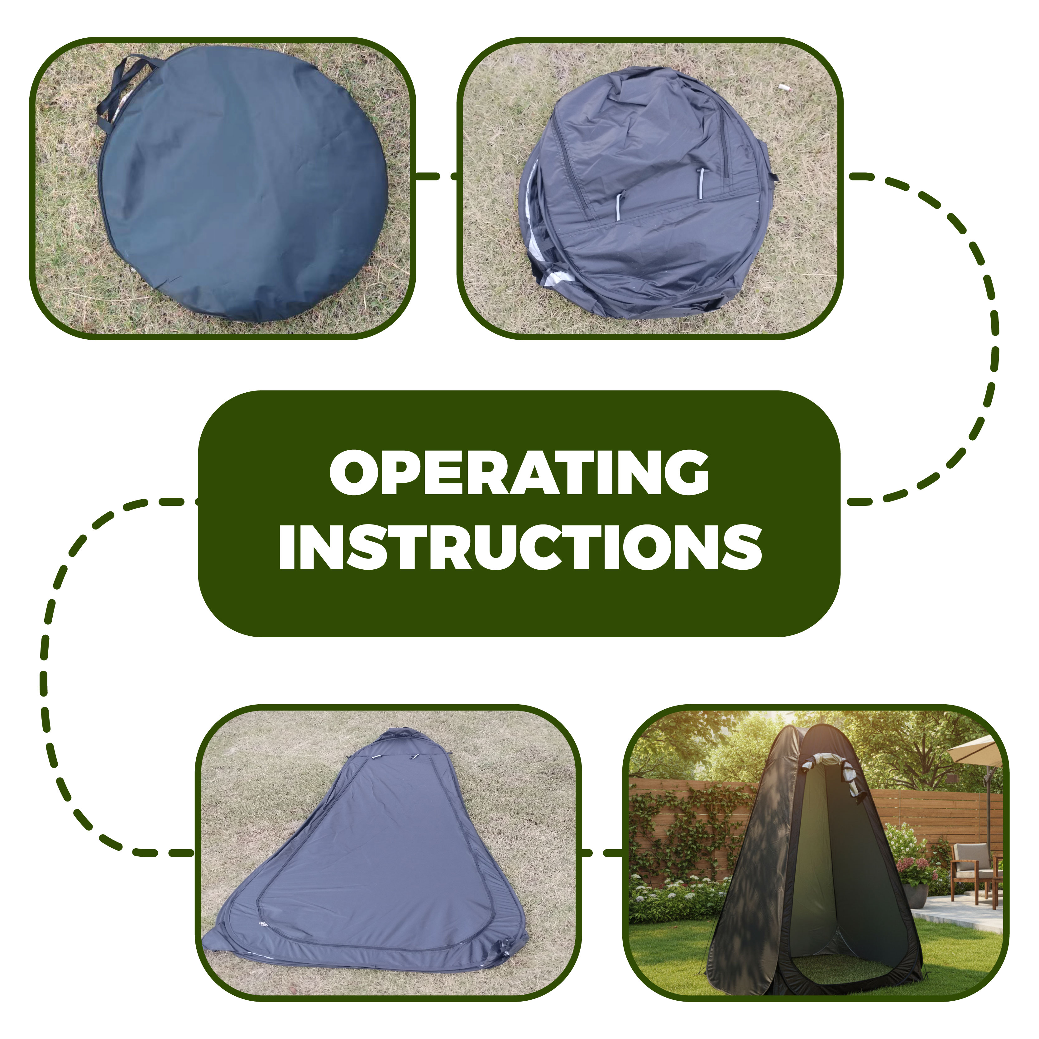 Portable Pop-Up Privacy Tent O - Outdoor Camping Gazebo บทวิจารณ์และราคา