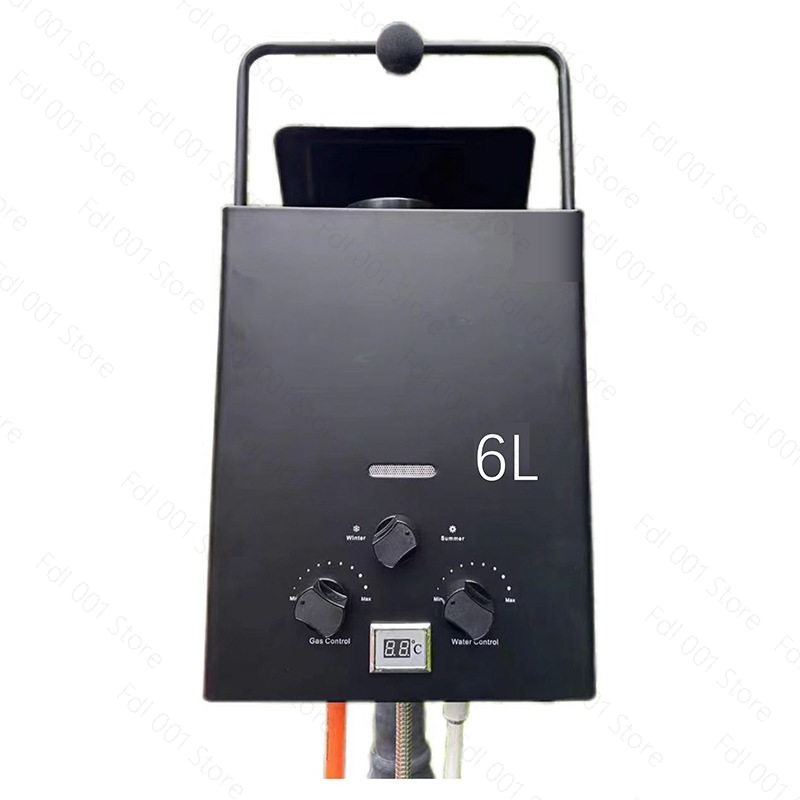 6L Portable Tankless Gas Water - Outdoor Camping Hot Water Shower บทวิจารณ์และราคา