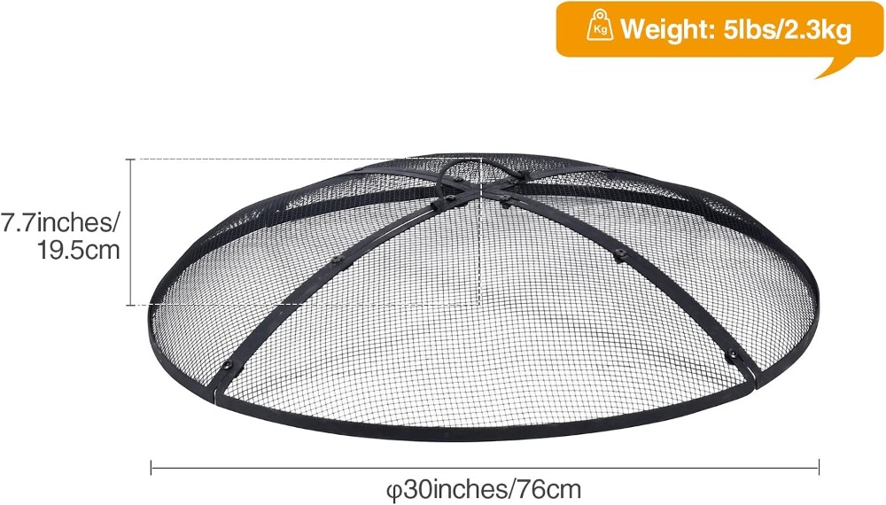 30 Inch Fire Pit Screen with H - Outdoor Camping Fire Pit บทวิจารณ์และราคา