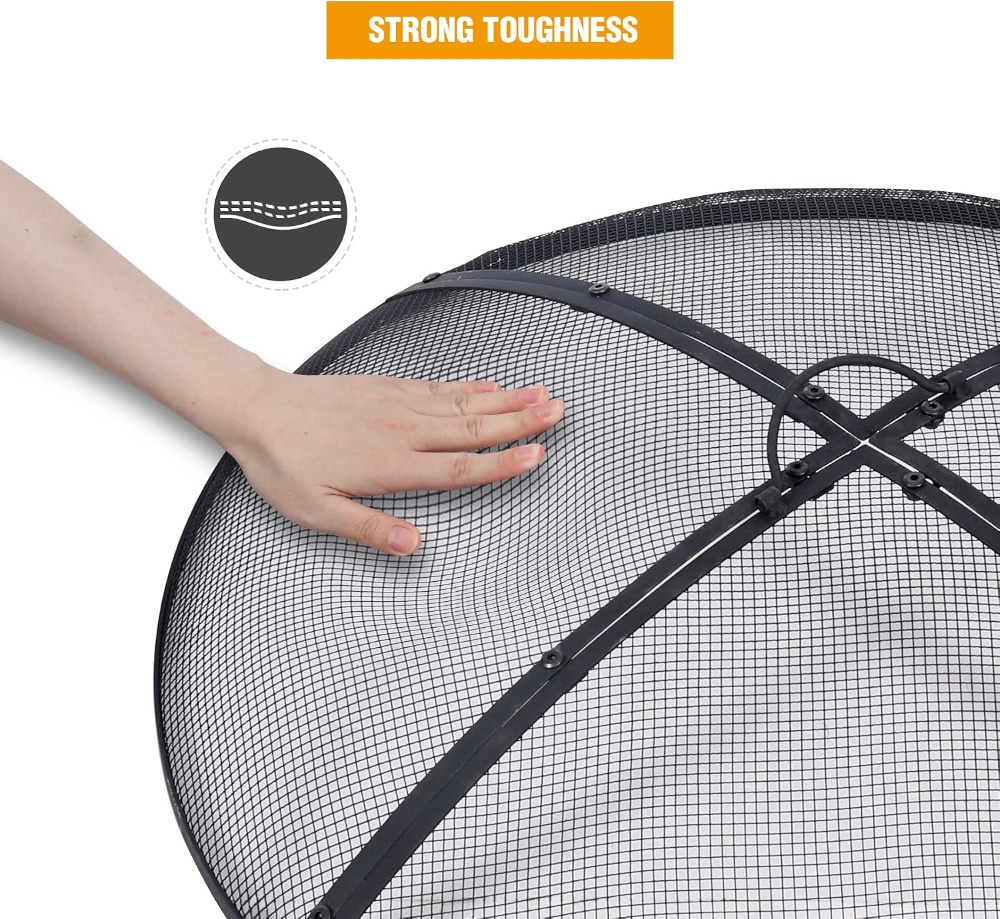 30 Inch Fire Pit Screen with H - Outdoor Camping Fire Pit บทวิจารณ์และราคา