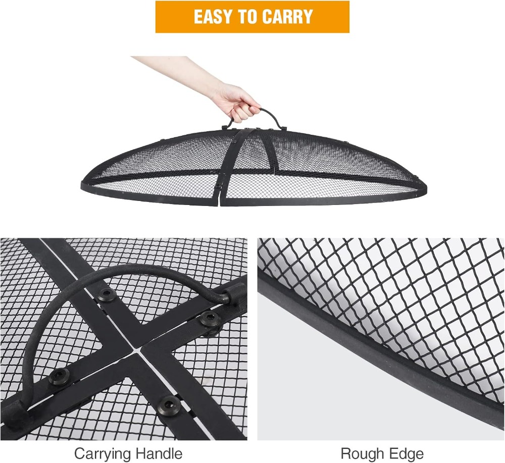 30 Inch Fire Pit Screen with H - Outdoor Camping Fire Pit บทวิจารณ์และราคา