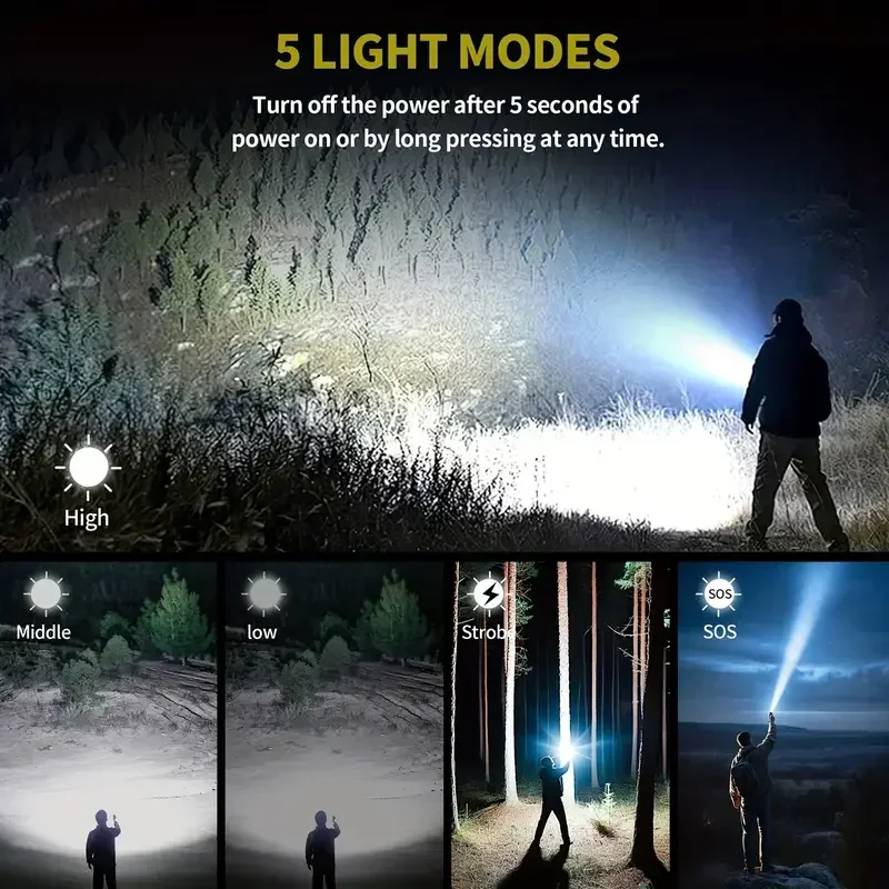 Ultra Powerful Flashlight Conc - Outdoor Camping Lamp บทวิจารณ์และราคา