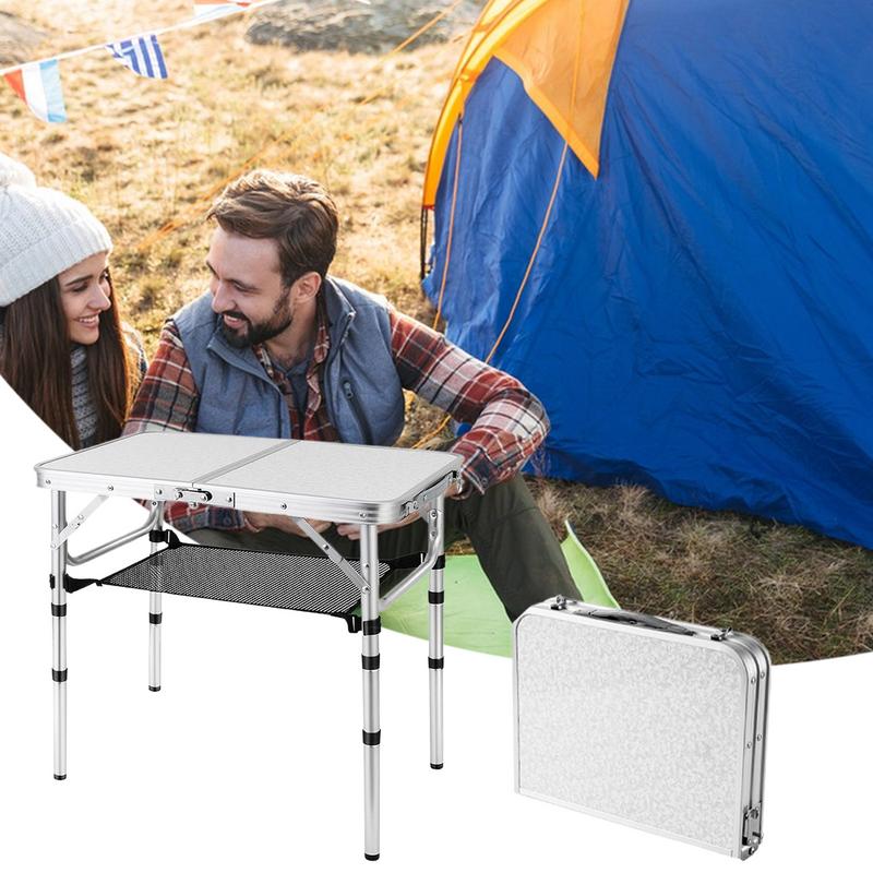 Camping Table Foldable Outdoor - Outdoor Camping Table With Storage บทวิจารณ์และราคา