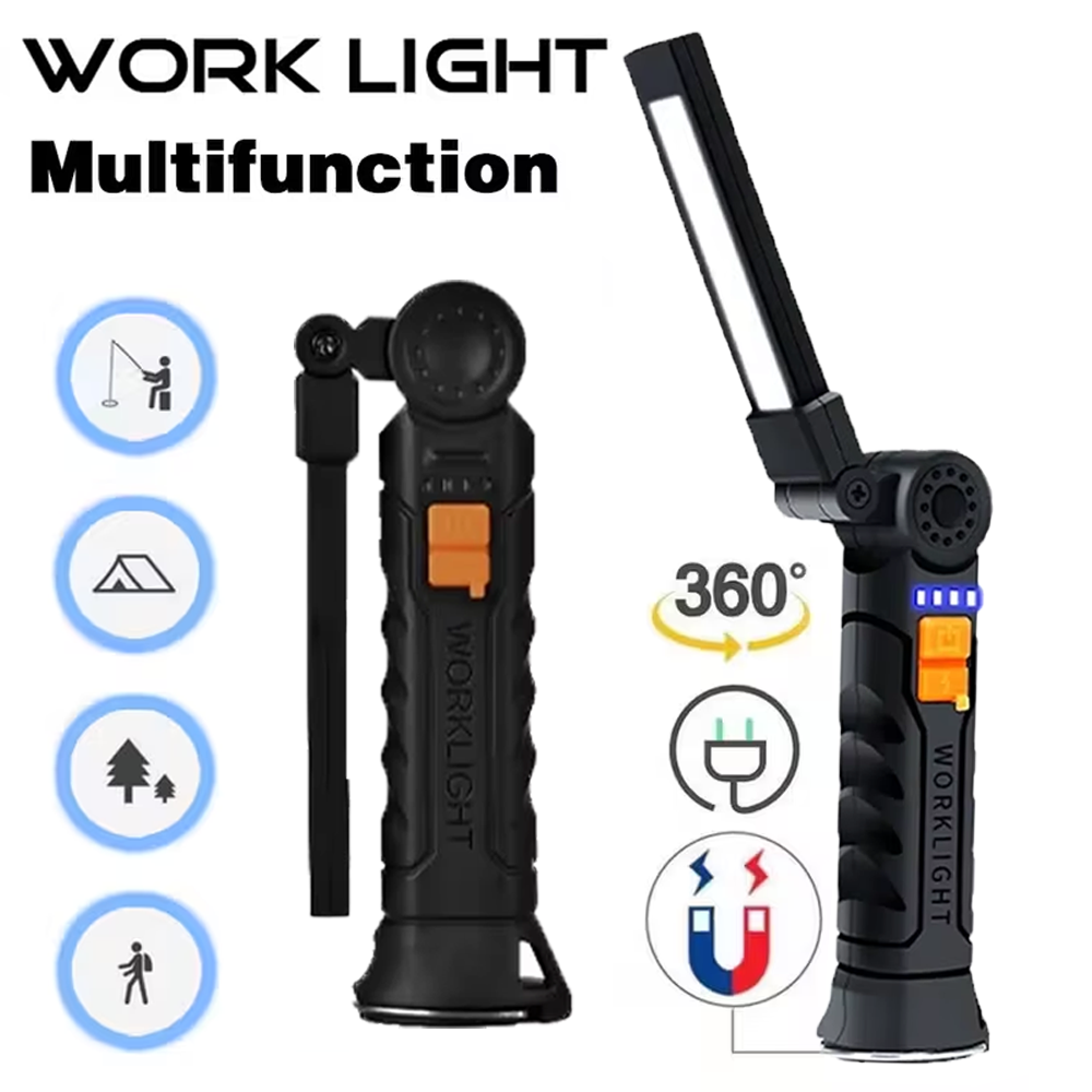 Portable COB LED Flashlight US - Outdoor Camping Lamp บทวิจารณ์และราคา