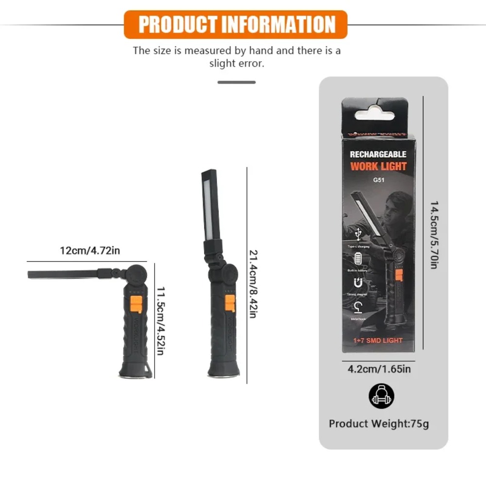 Portable COB LED Flashlight US - Outdoor Camping Lamp บทวิจารณ์และราคา