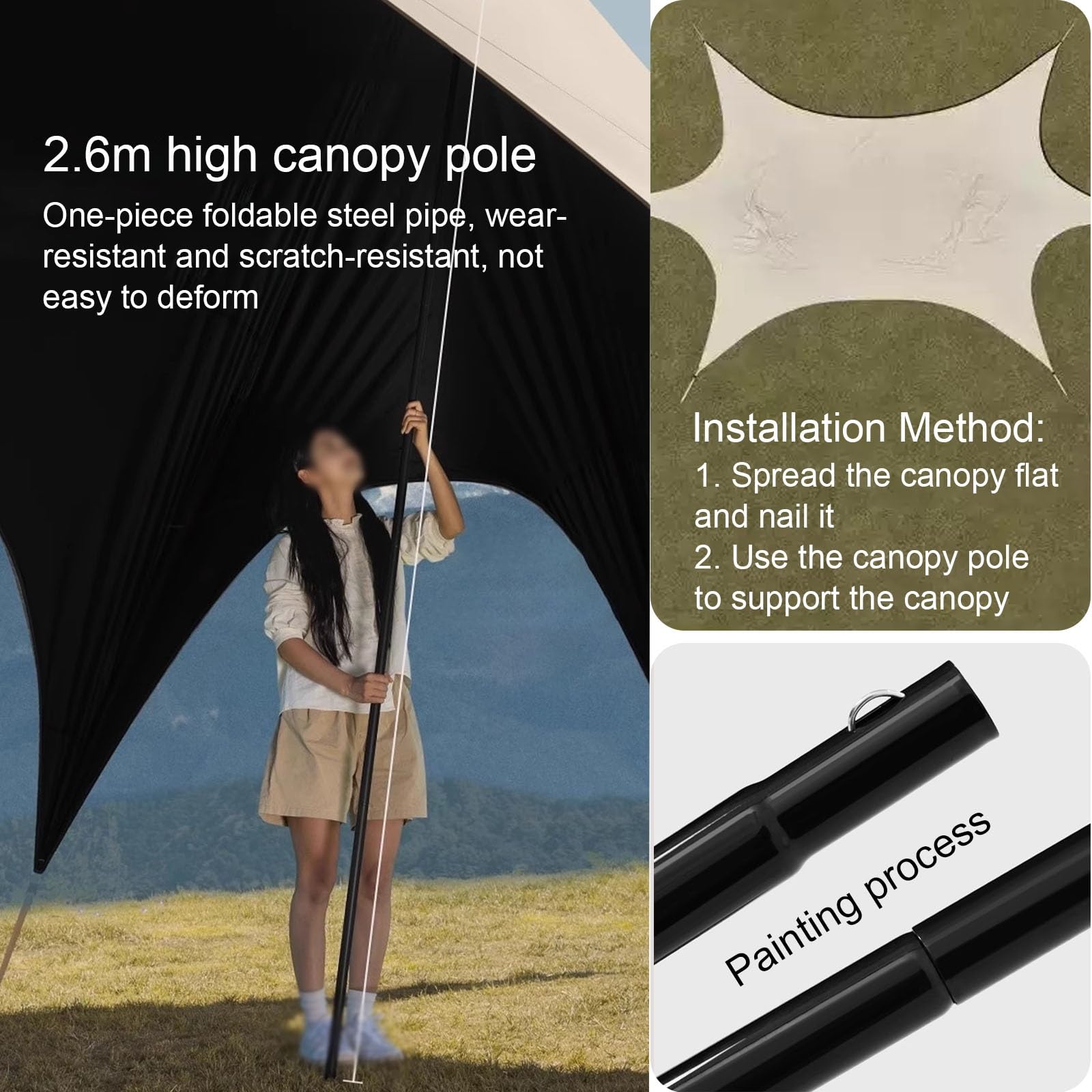360 Sun Protection Canopy Tent - Outdoor Camping Ute บทวิจารณ์และราคา