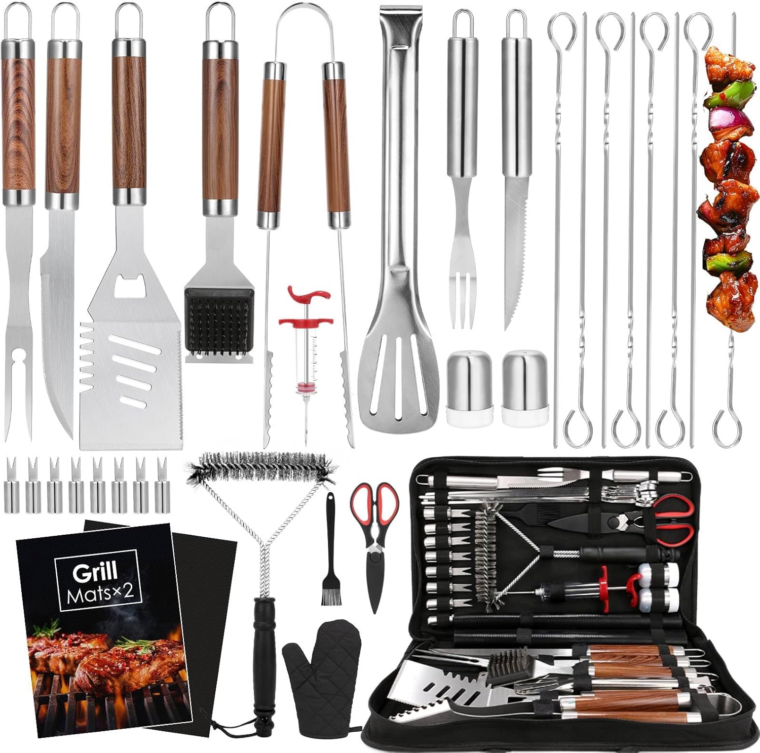 34Pcs Heavy Duty Grill Tools S - Camp Utensil Set บทวิจารณ์และราคา