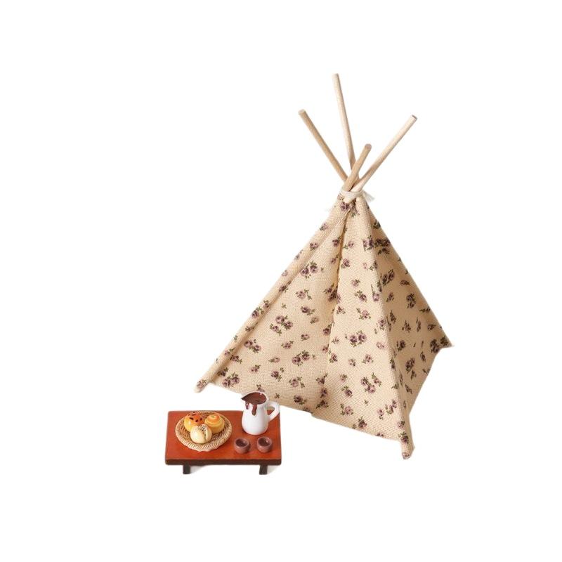 🛒1:12 Scale Camping Tent Model - Outdoor Camping Gazebo บทวิจารณ์และราคา