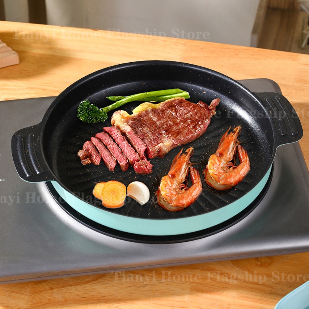 Grill Pan Round Non-Stick Barb - Camp Cooking Set บทวิจารณ์และราคา