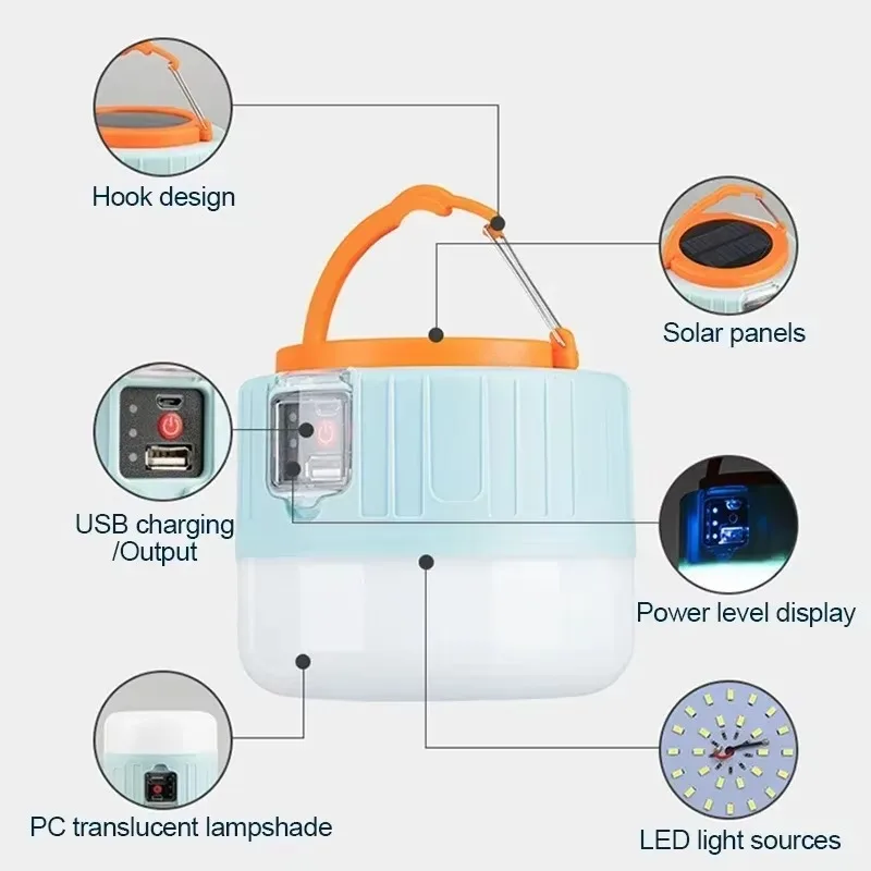 Solar Camping Lantern Recharge - Outdoor Camping Lamp บทวิจารณ์และราคา