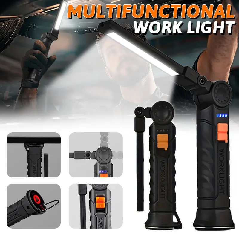 Rechargeable Magnetic Work Lig - Outdoor Camping Lamp บทวิจารณ์และราคา