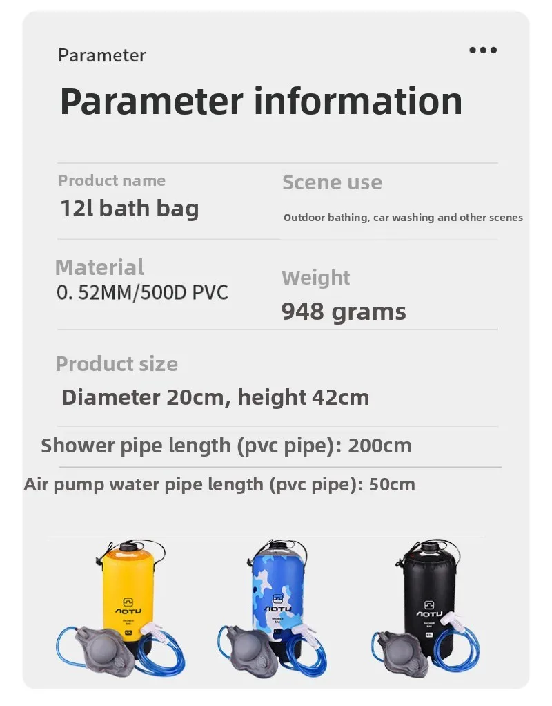 useful Outdoor Travel Shower S - Outdoor Camping Hot Water Shower บทวิจารณ์และราคา