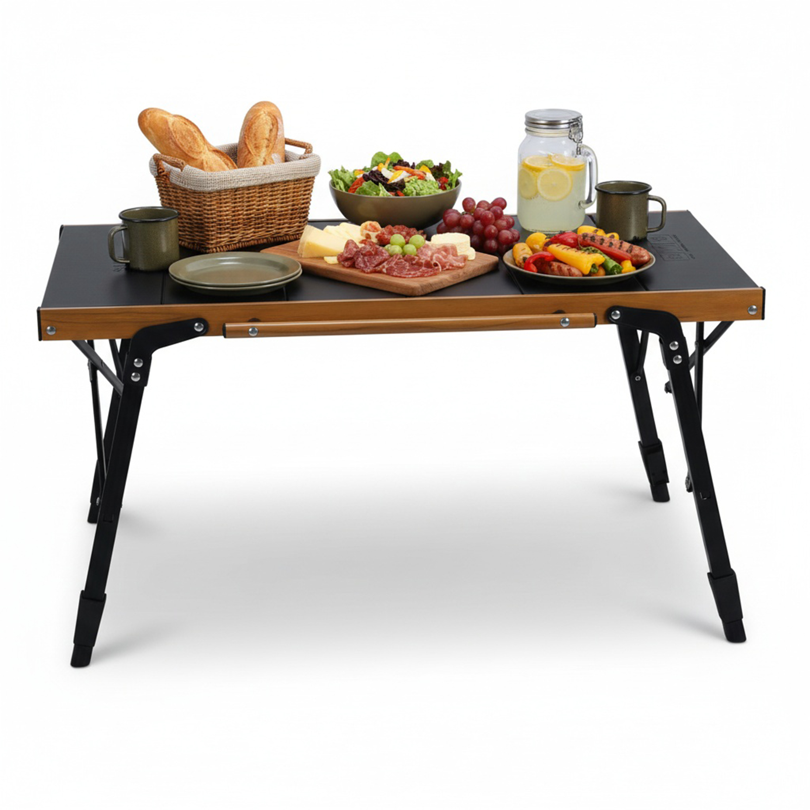 Portable Camping Table with St - Outdoor Camping Table With Storage บทวิจารณ์และราคา