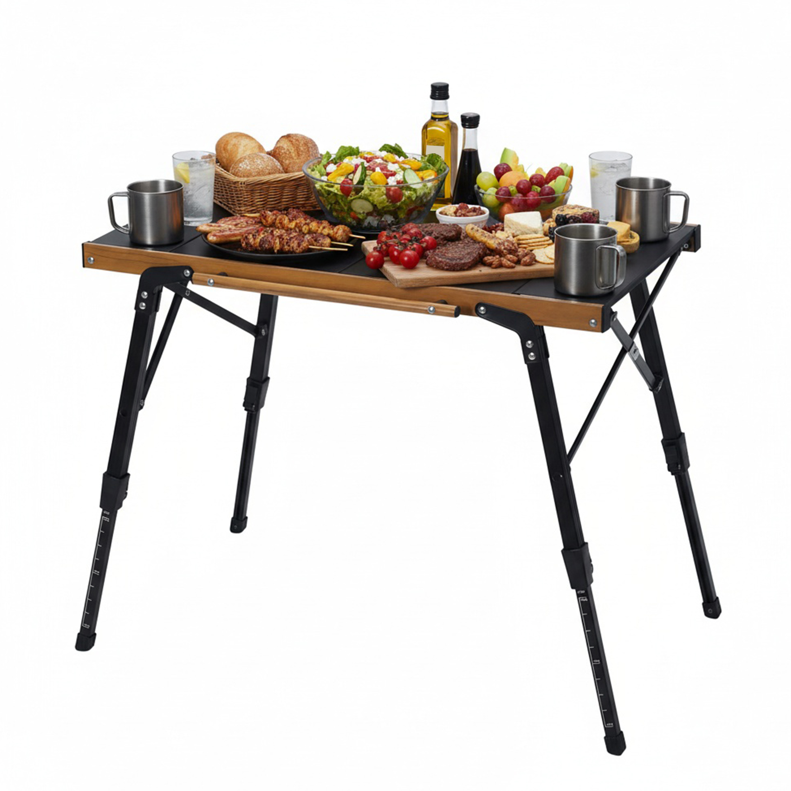 Portable Camping Table with St - Outdoor Camping Table With Storage บทวิจารณ์และราคา