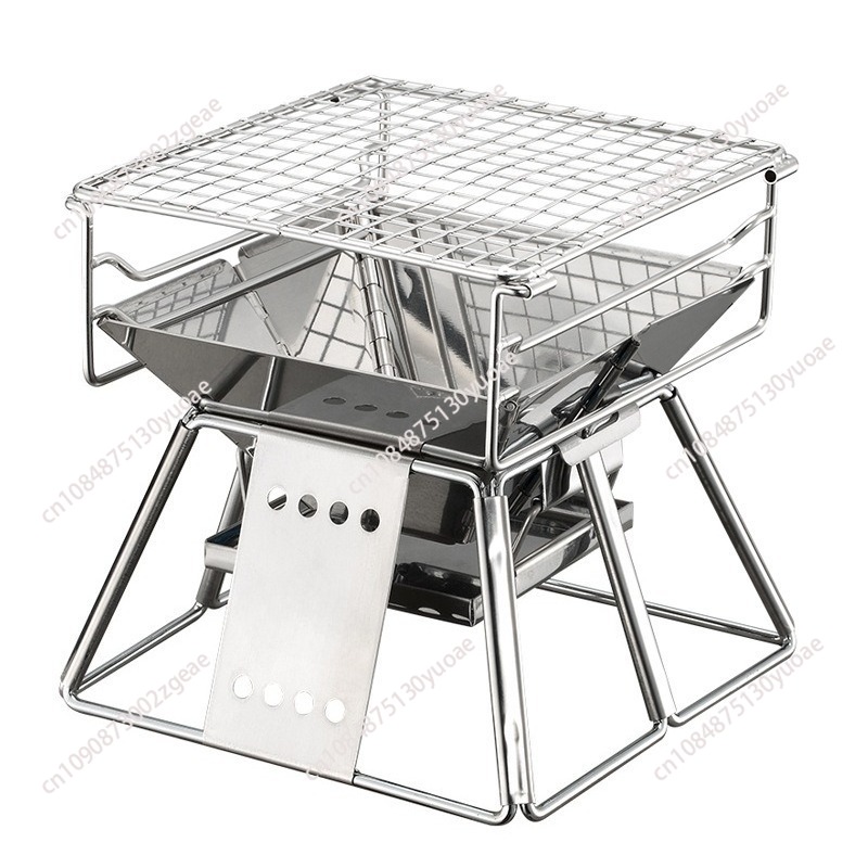 Portable Stainless Steel Foldi - Outdoor Camping Fire Pit บทวิจารณ์และราคา