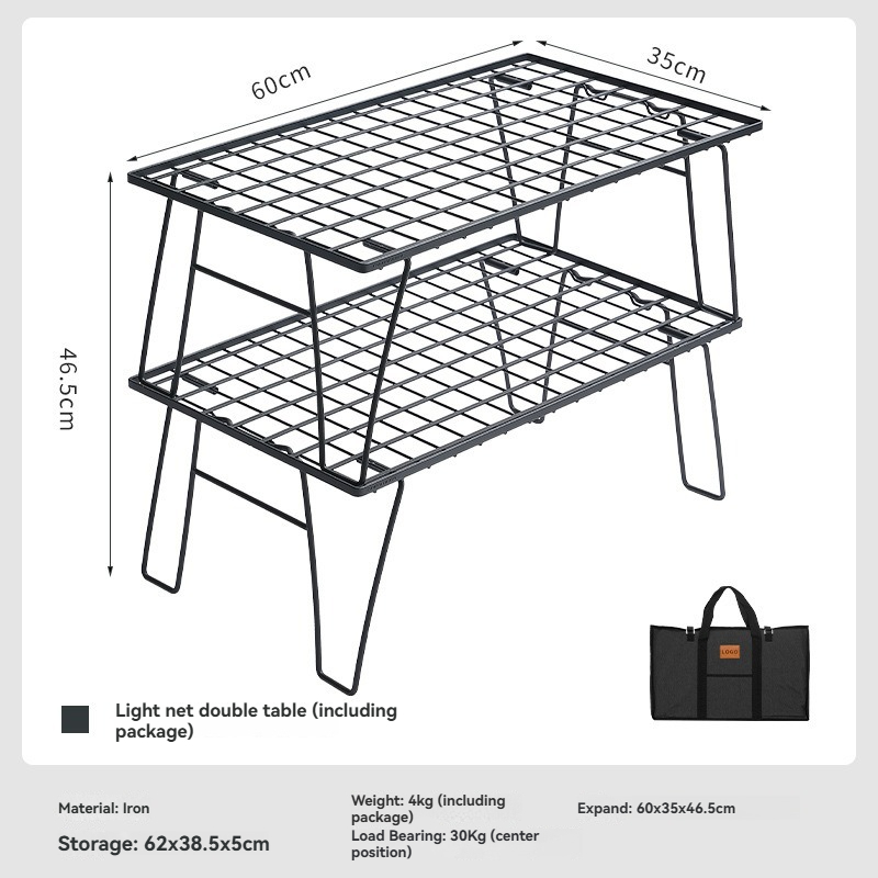 CAMPINGMOON T-235-2T 2Layers P - Outdoor Camping Table With Storage บทวิจารณ์และราคา