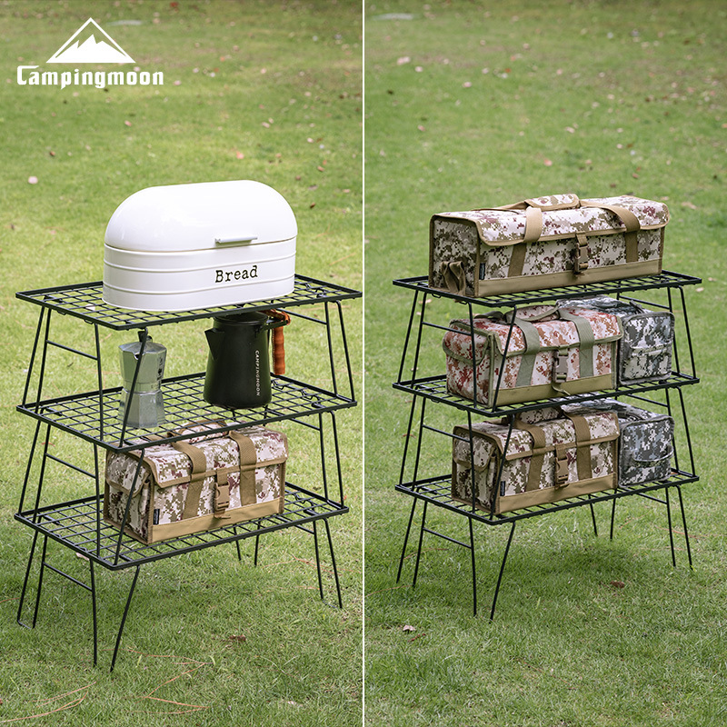 CAMPINGMOON T-235-2T 2Layers P - Outdoor Camping Table With Storage บทวิจารณ์และราคา