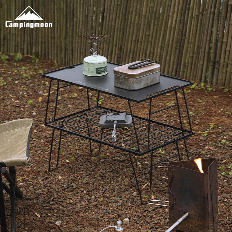 CAMPINGMOON T-235-2T 2Layers P - Outdoor Camping Table With Storage บทวิจารณ์และราคา