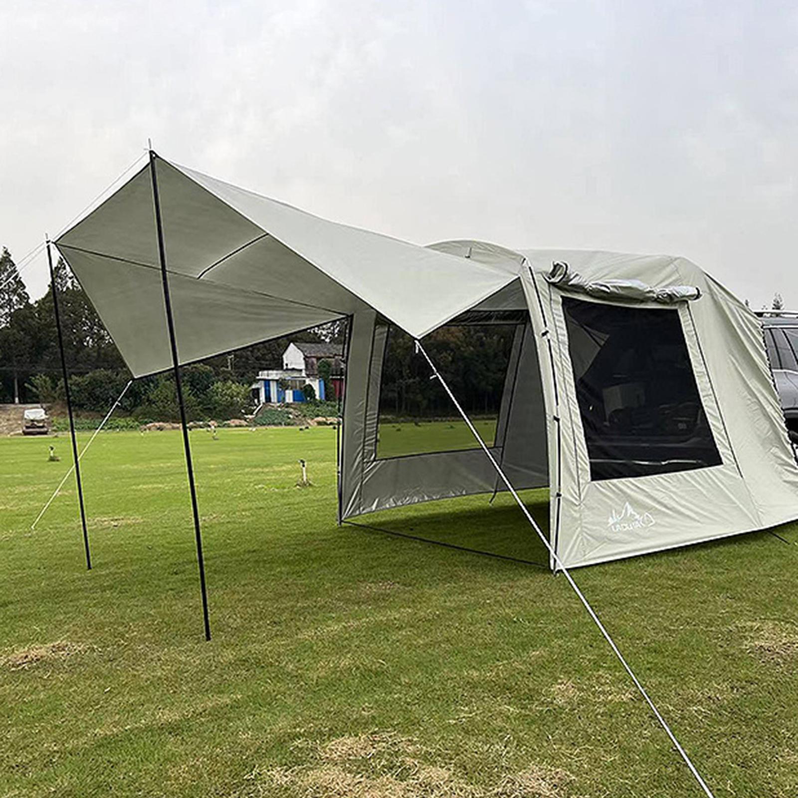 Portable Waterproof Car Rear T - Outdoor Camping Car Tail Tent บทวิจารณ์และราคา
