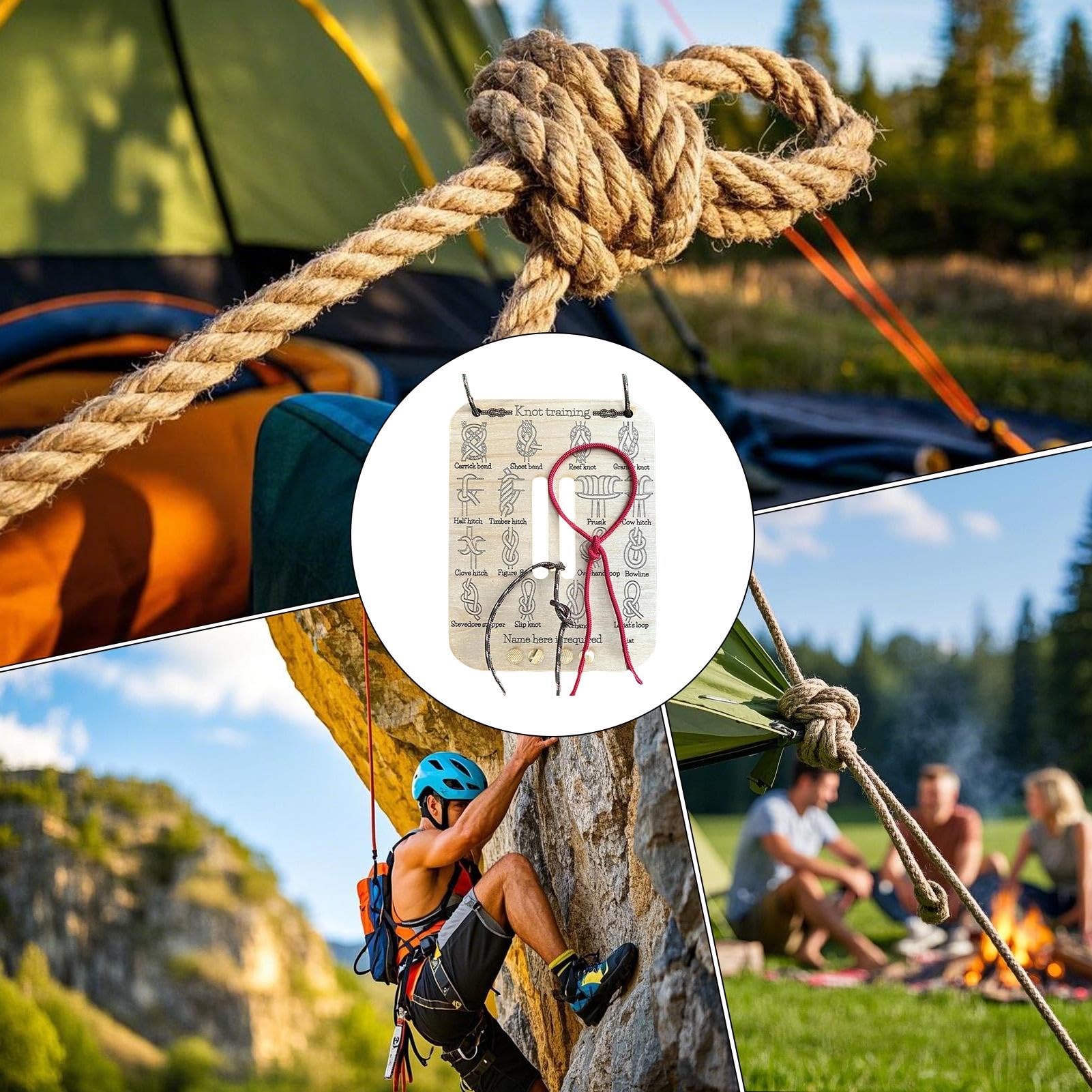 Creative Knot Tying Practice B - Outdoor Camping Ideas บทวิจารณ์และราคา