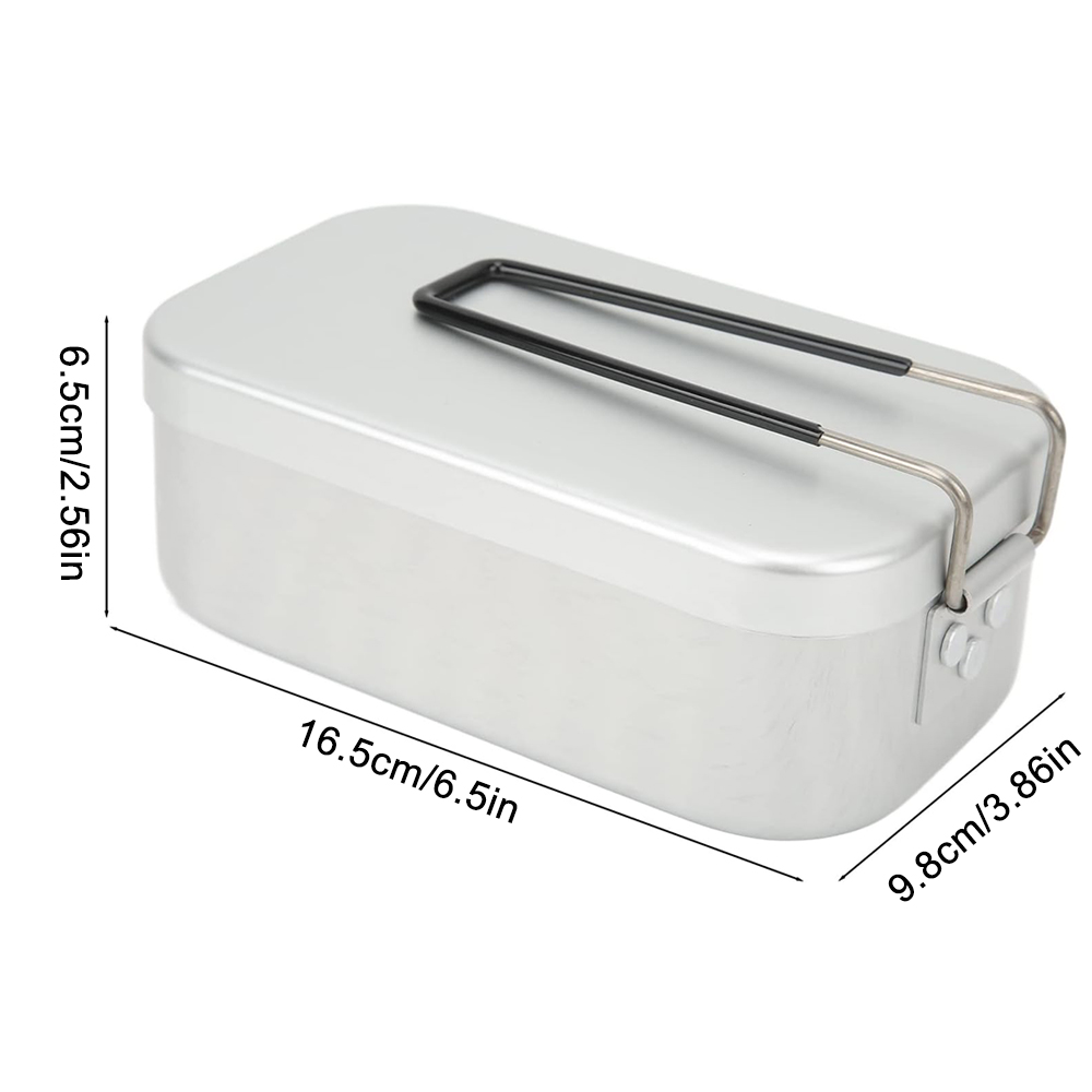 800ML Aluminum Lunch Boxes Out - Camp Utensil Set บทวิจารณ์และราคา
