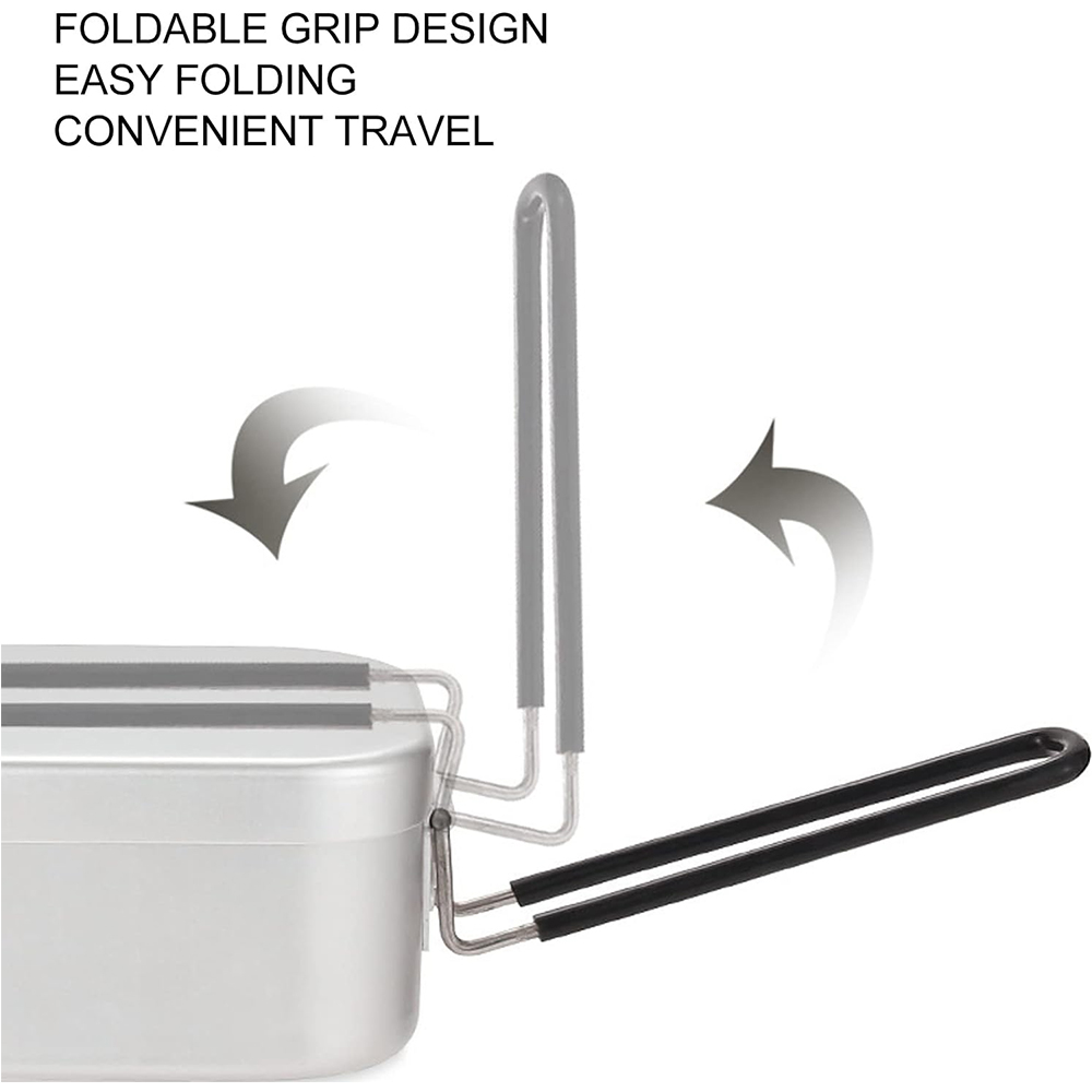 800ML Aluminum Lunch Boxes Out - Camp Utensil Set บทวิจารณ์และราคา
