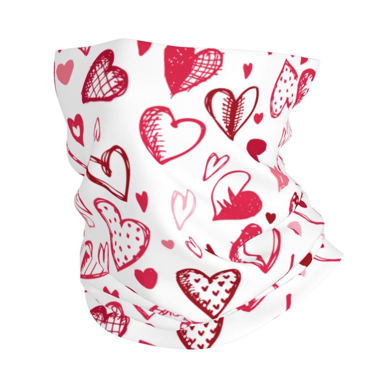Pink Red Love Hearts Bandana N - Outdoor Camping Youtube บทวิจารณ์และราคา